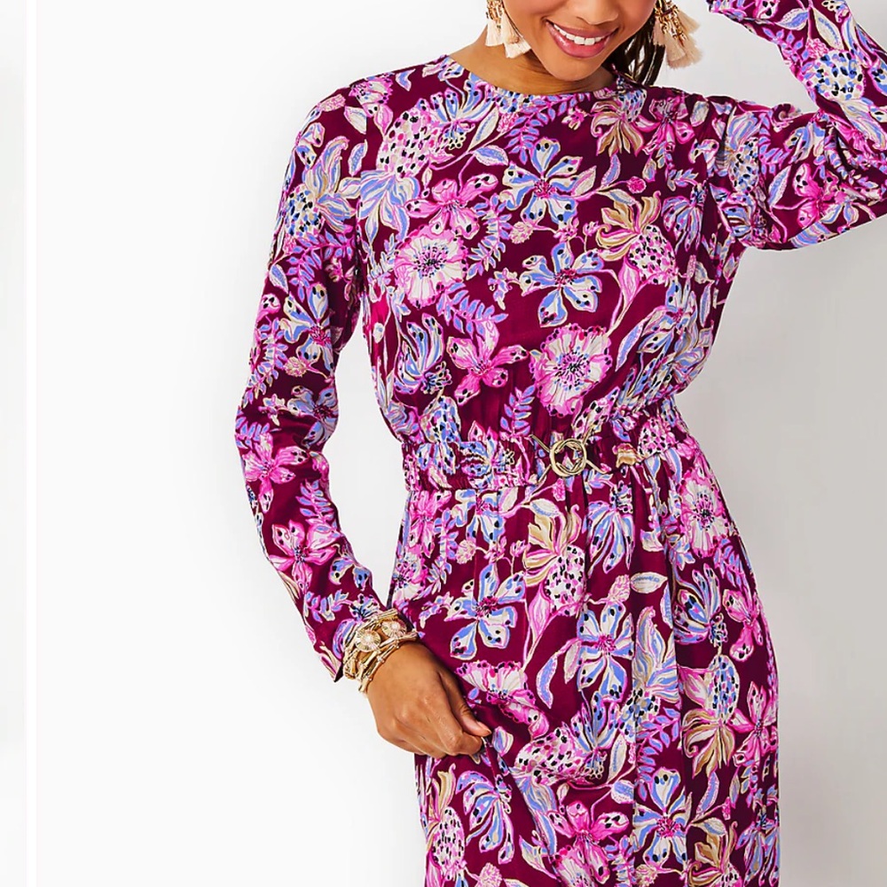 NWT Lilly Pulitzer LEOLYNN MAXI - TROPICAL WITH A TWIST size 12 - Picture 5 of 16